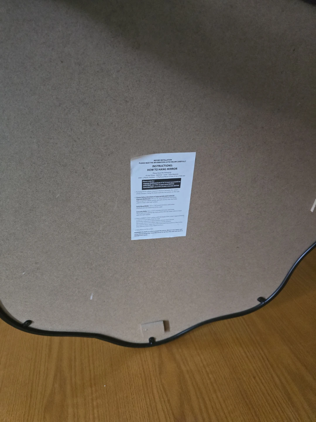 Large Wavy Round Wall Mirror - photo 3
