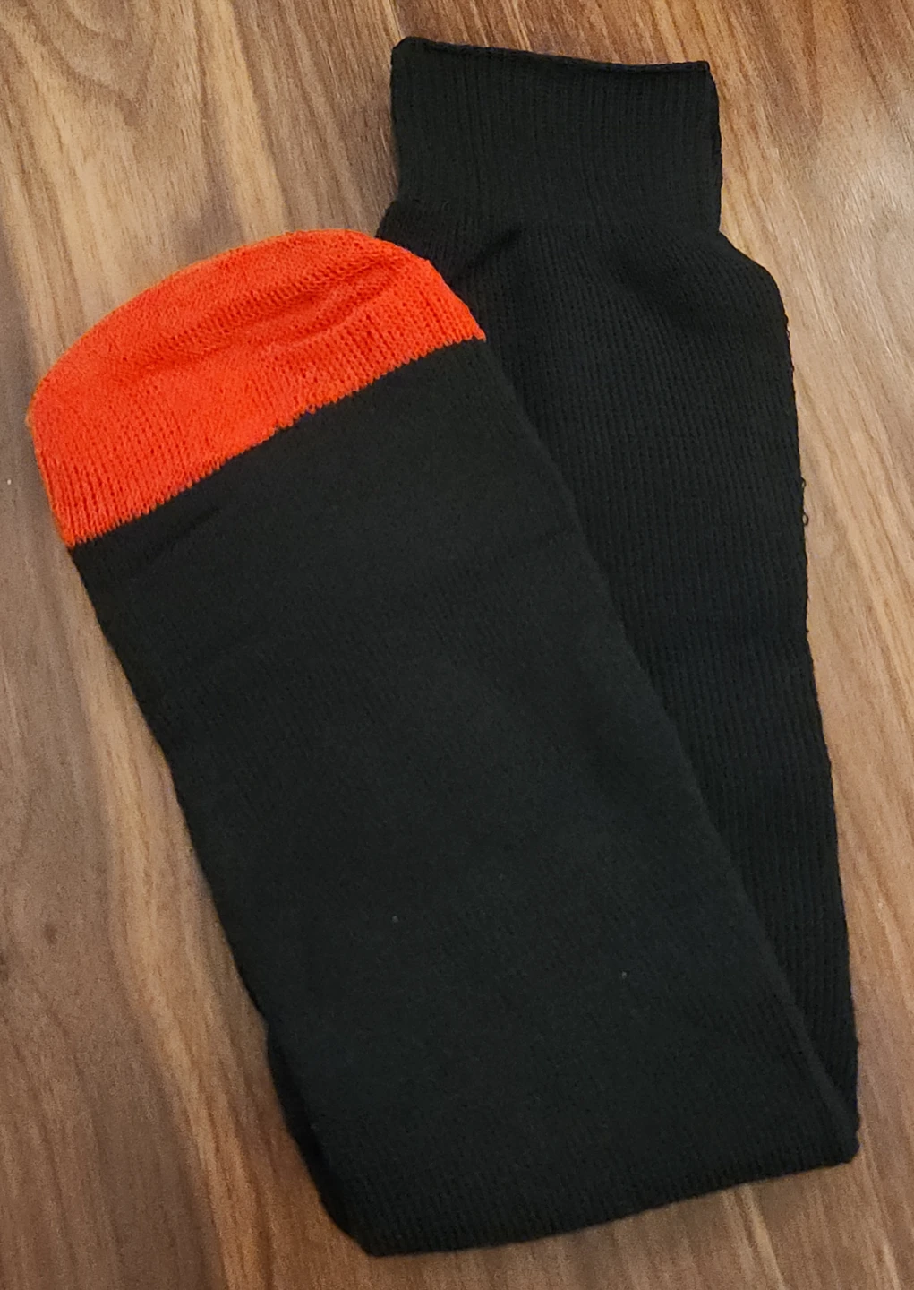 ⚽️ Black and Orange Crew Socks