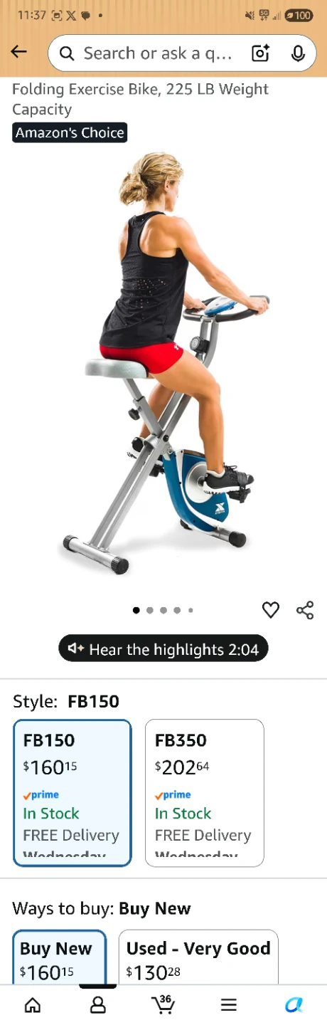 XTERRA Folding Exercise Bike - photo 4