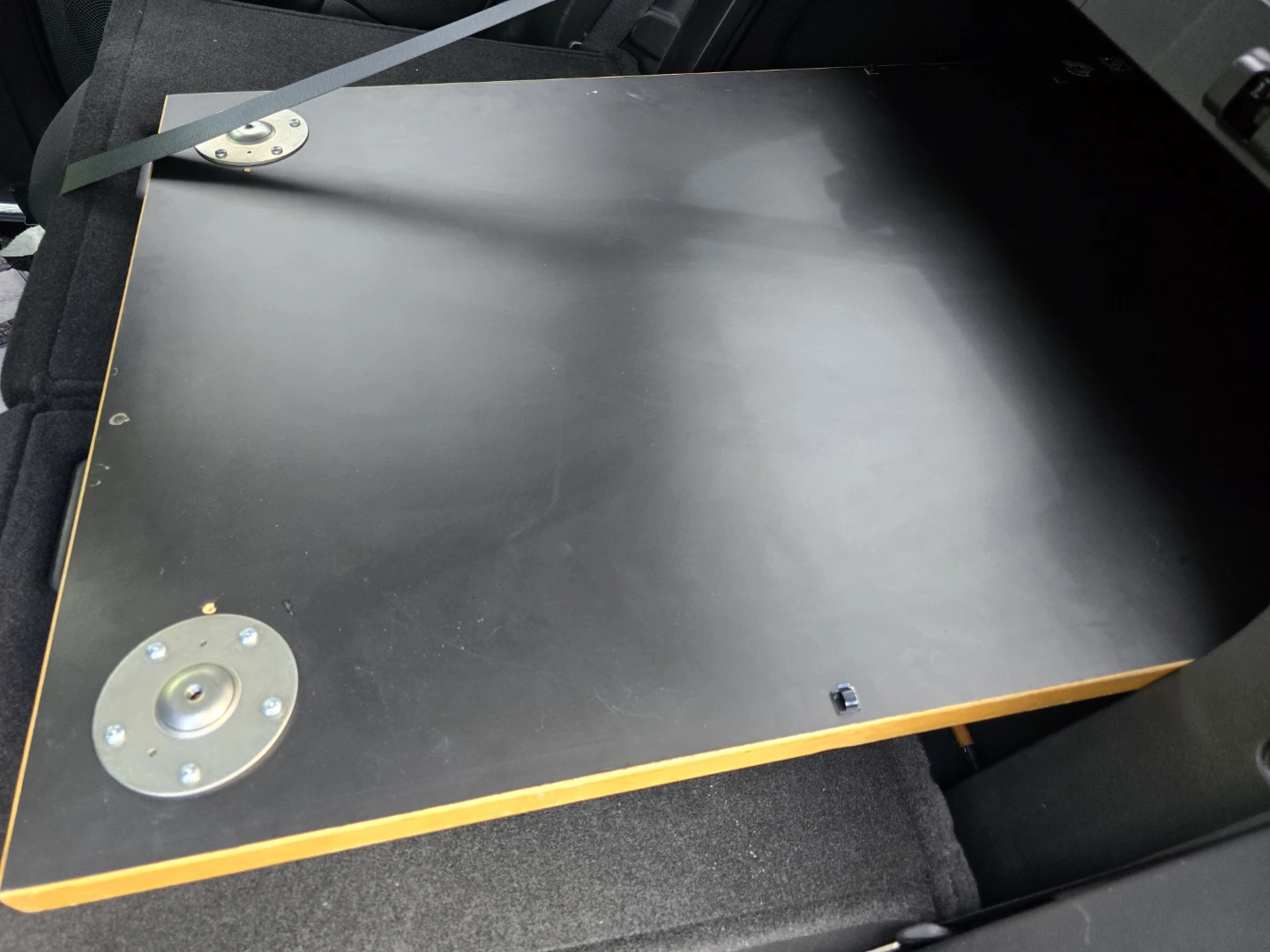Black Table Top with Metal Legs - photo 3