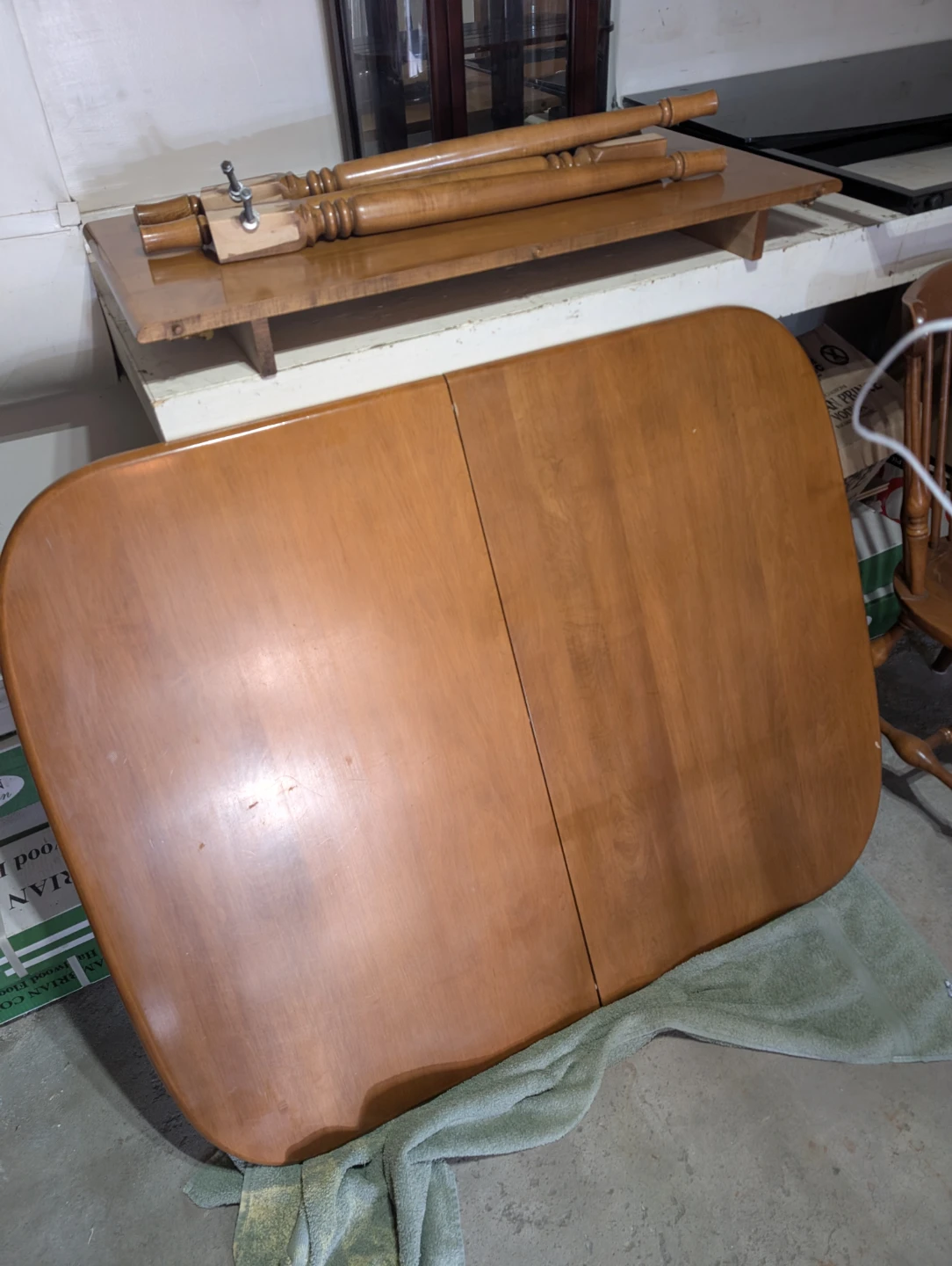 Solid maple table and chairs