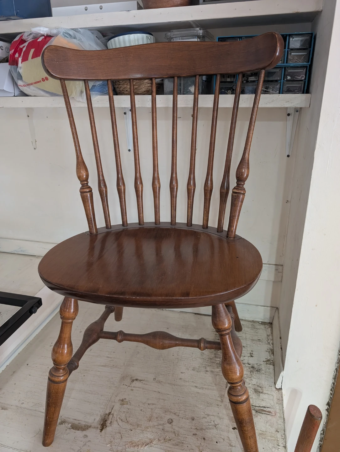 Solid maple table and chairs - photo 2