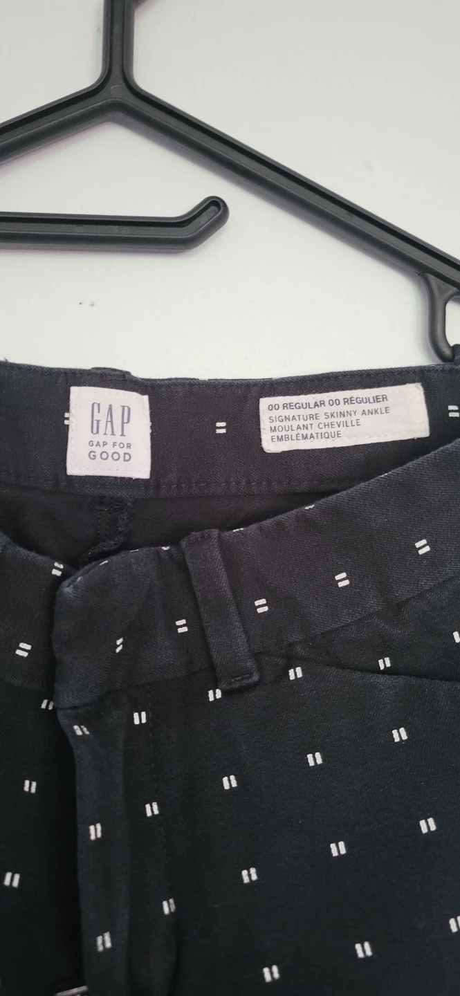 GAP Black Patterned Ankle Pants - photo 2