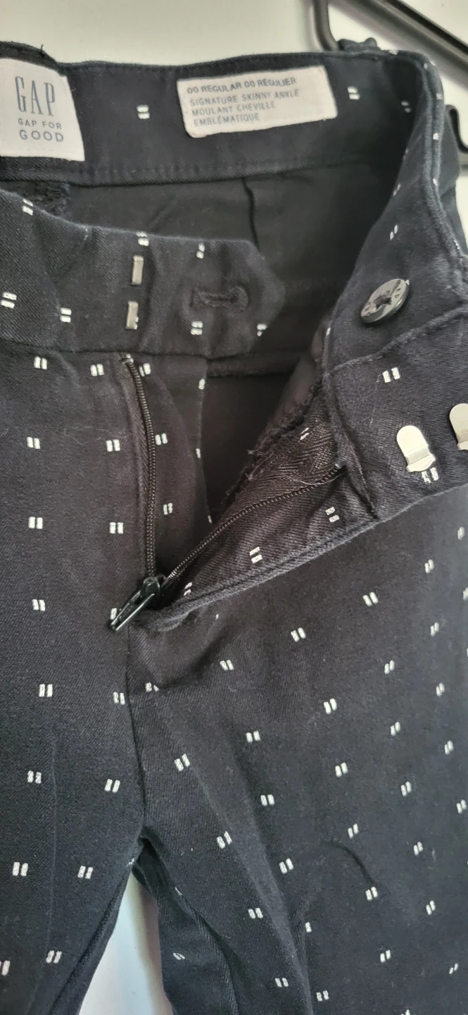 GAP Black Patterned Ankle Pants - photo 3