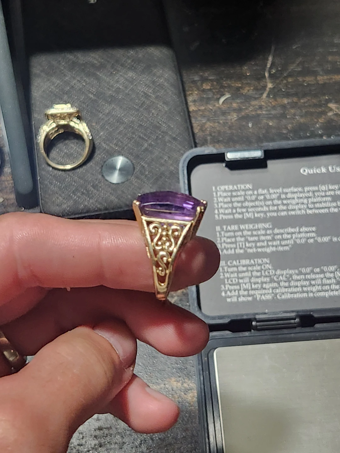Amethyst Statement Ring 14k - photo 3