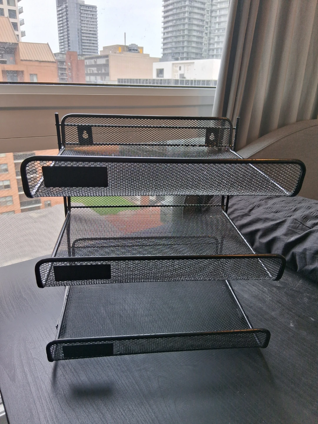 Black Mesh 3-Tier Desk Organizer - photo 2