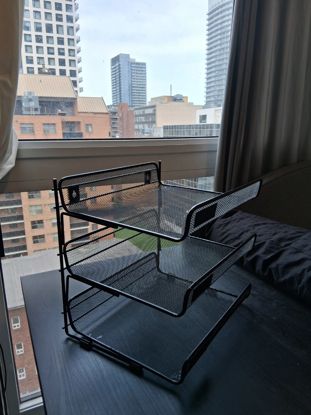 Black Mesh 3-Tier Desk Organizer - photo 3