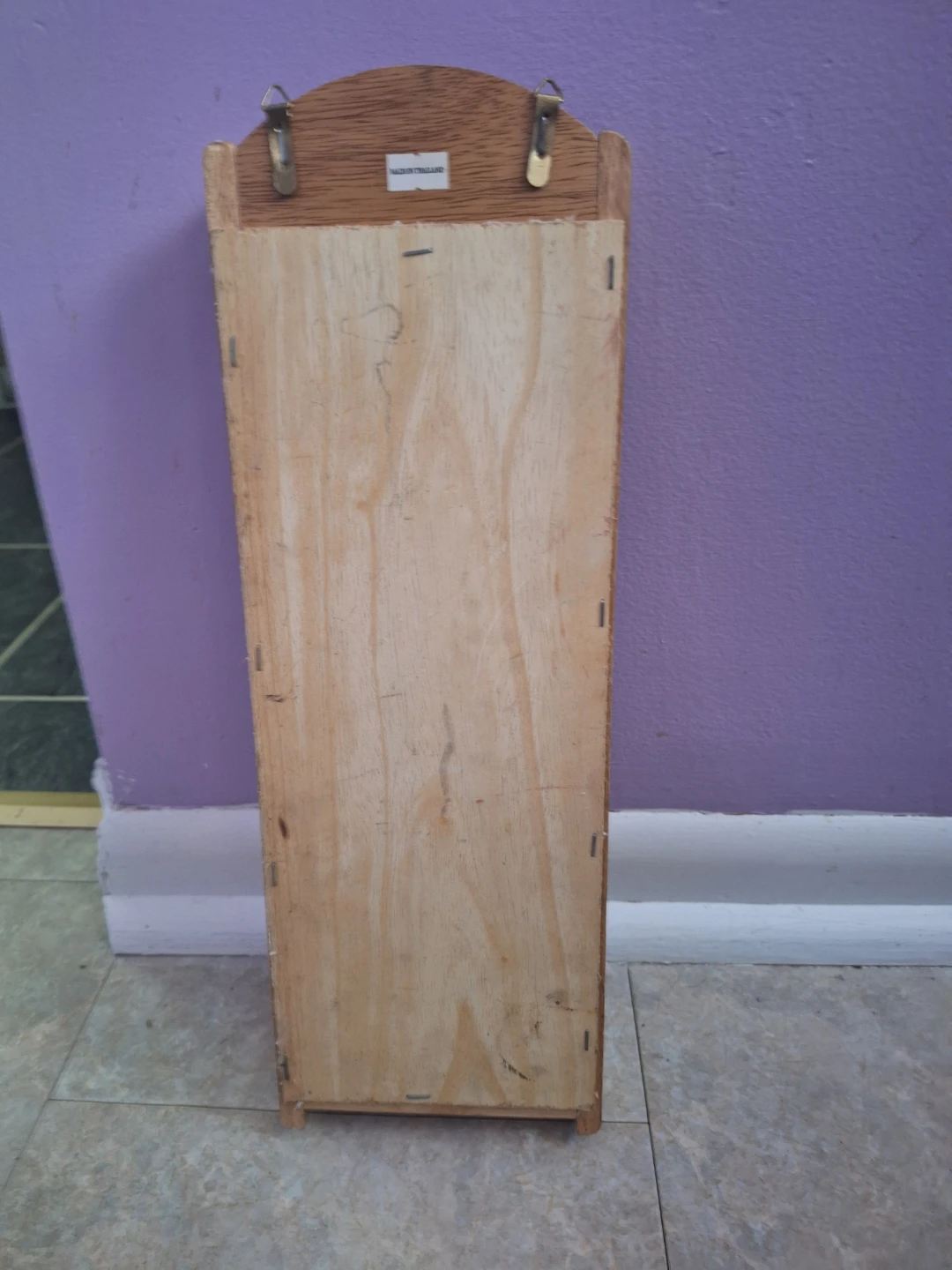 Wooden Wall Organizer Mail Sorter with Hooks - photo 3