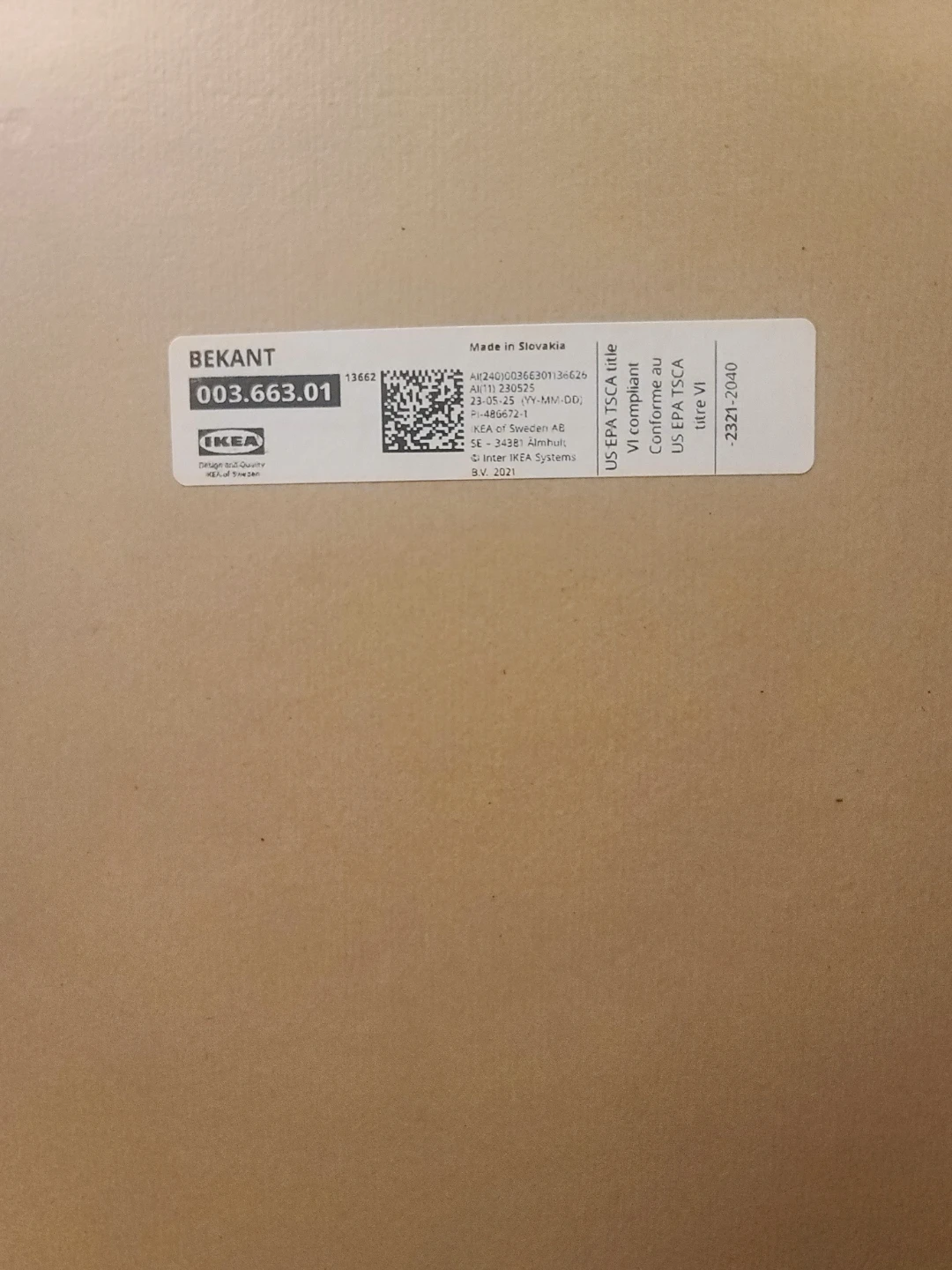 IKEA BEKANT Tabletop 63x31 1/2 " - photo 3