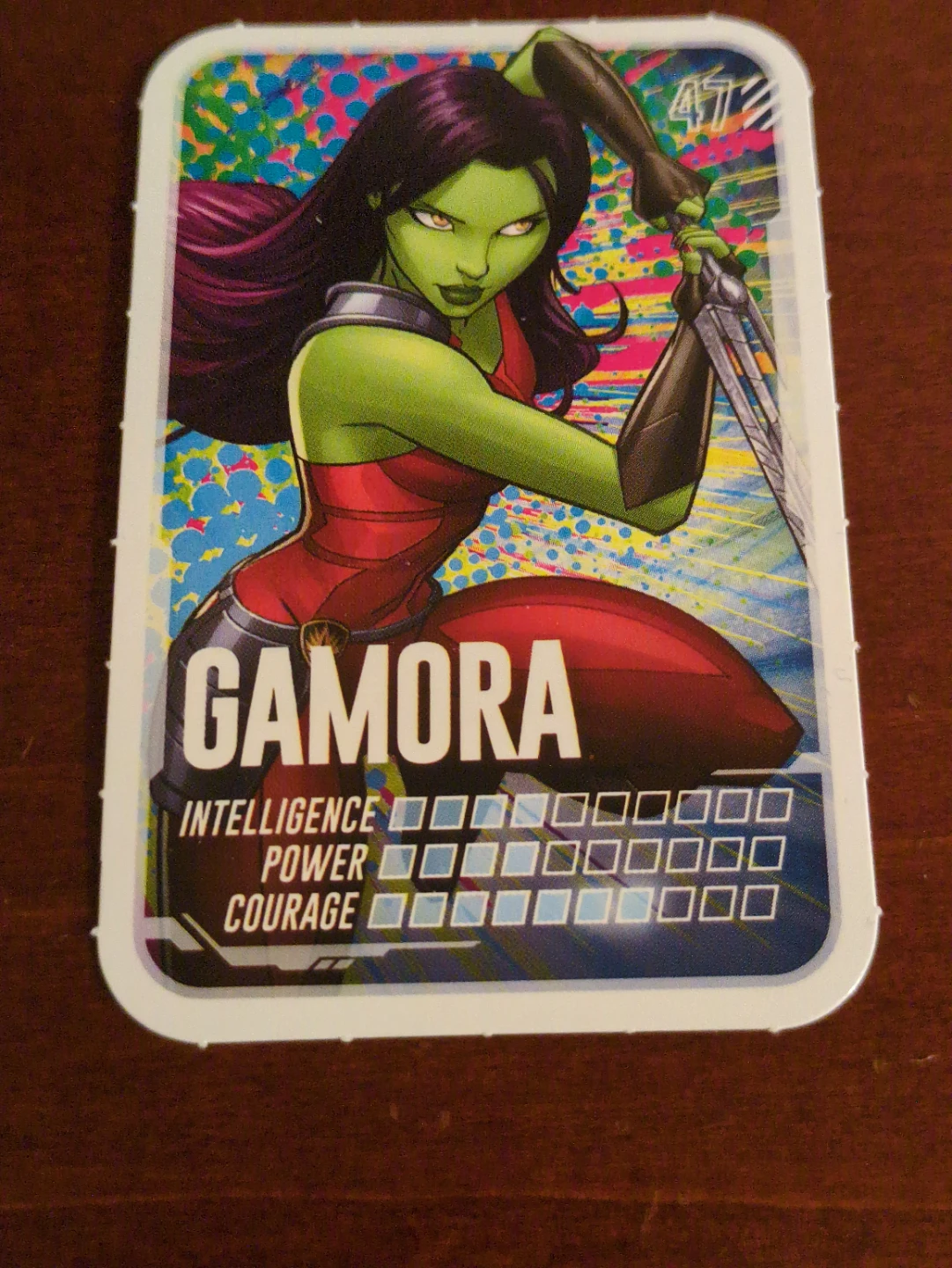 Marvel Gamora Trading Card
