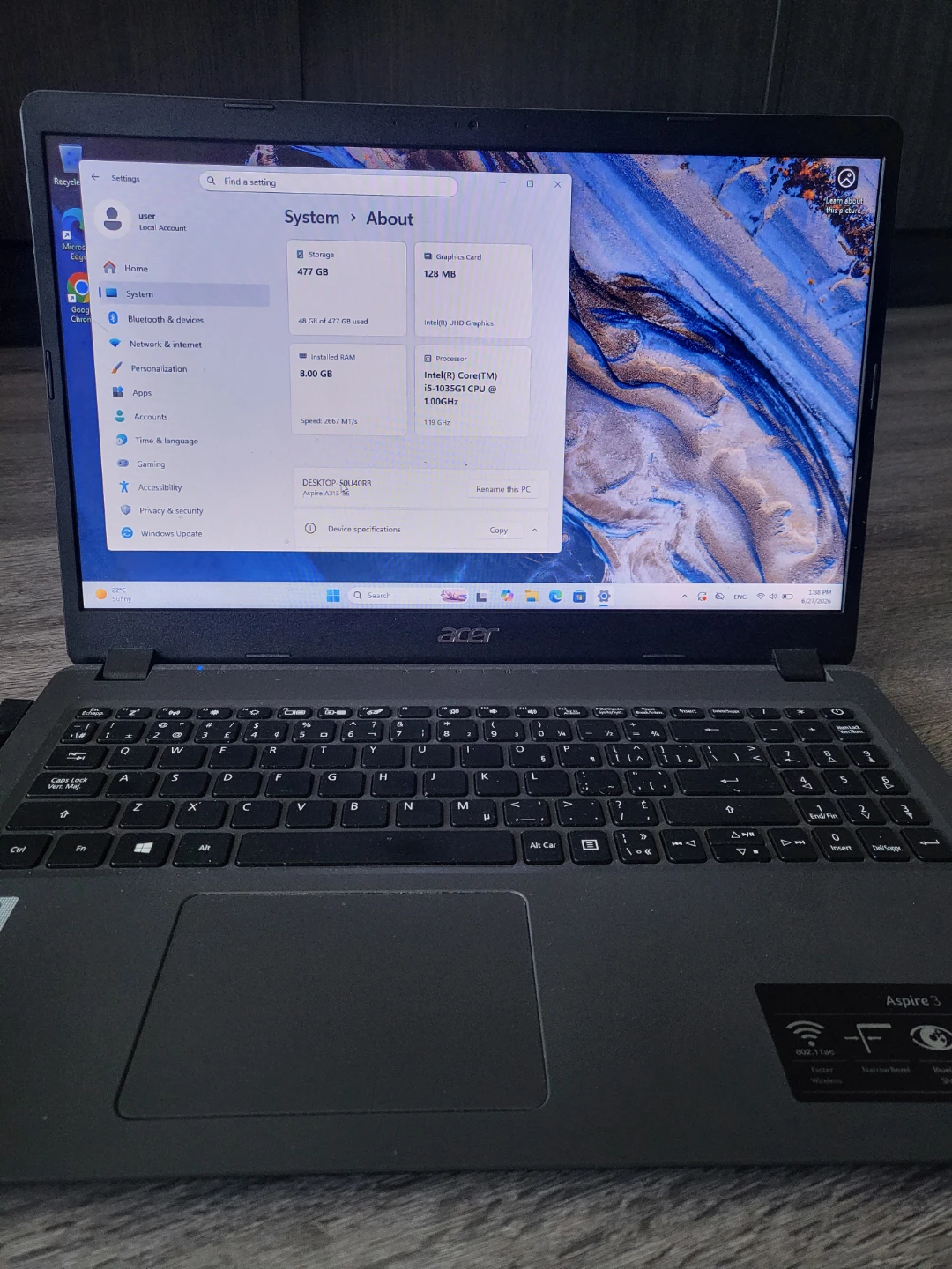Acer Aspire 3 Laptop with Intel Core i5 - photo 2