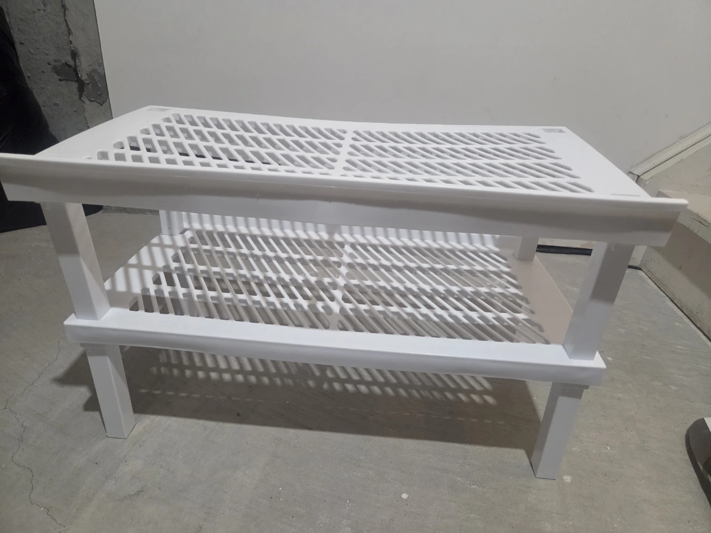 Set of 2 Stackable Plastic Utility Storage Rack - photo 2