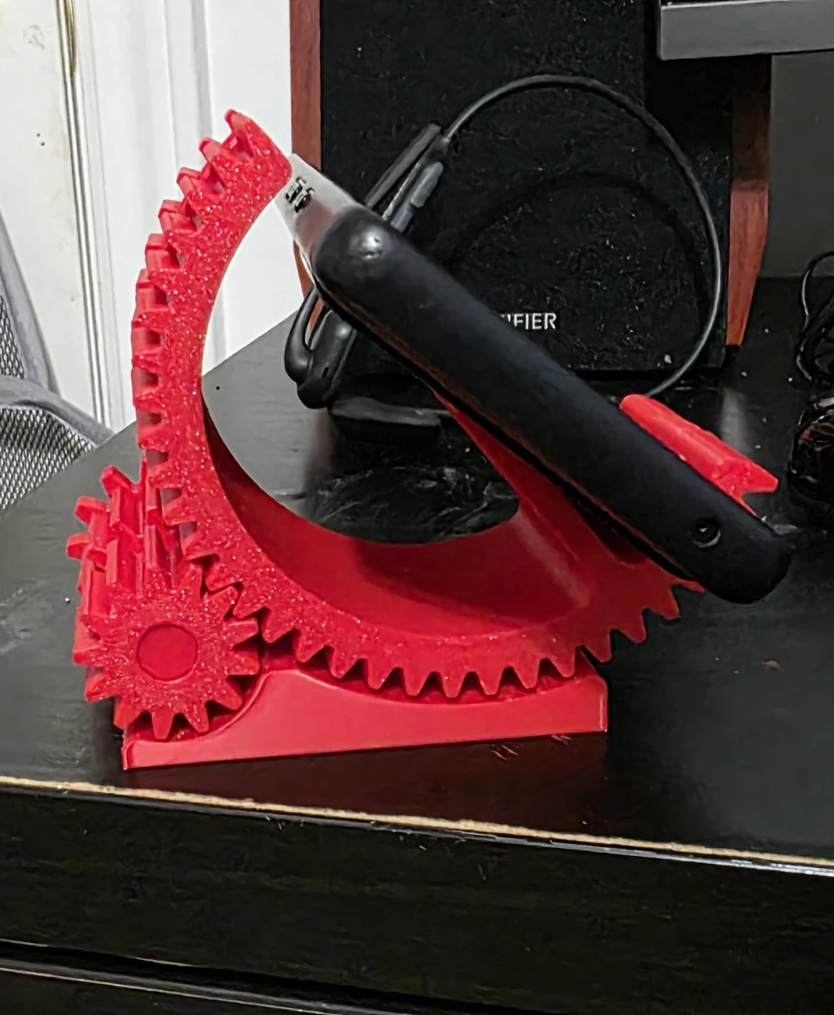 Red Gear Phone Stand