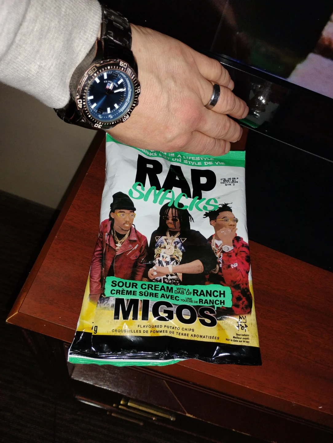Rap Snacks Migos Sour Cream & Ranch Flavoured Potato Chips