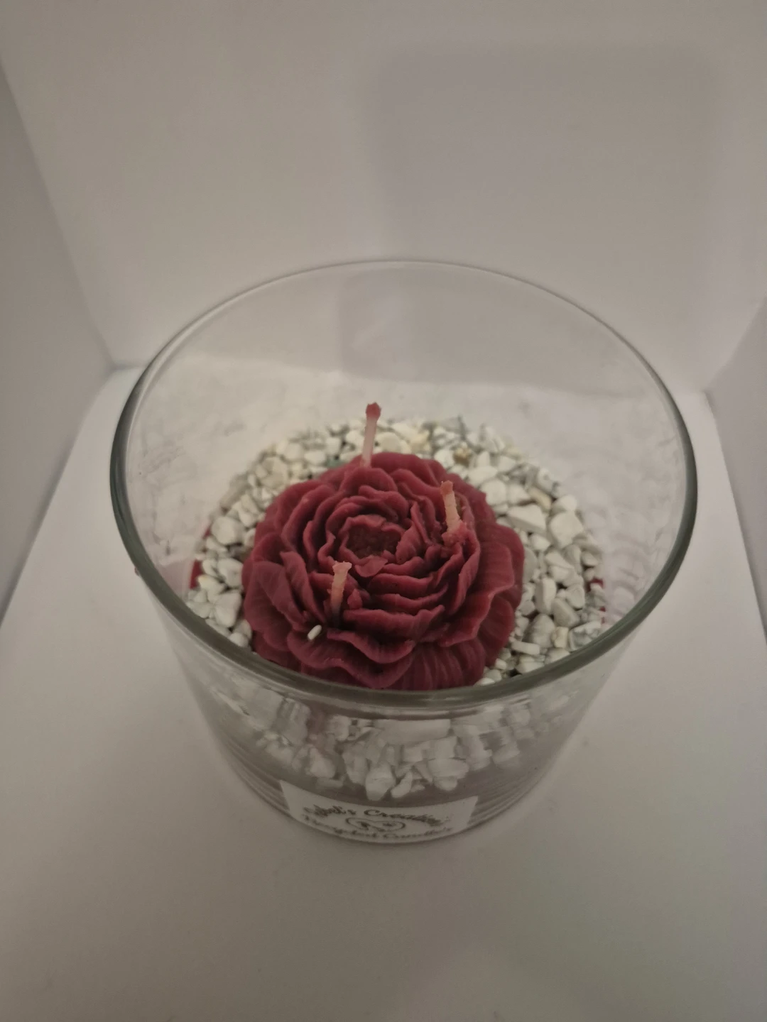 Rose Scented Candle in Glass Jar - photo 2