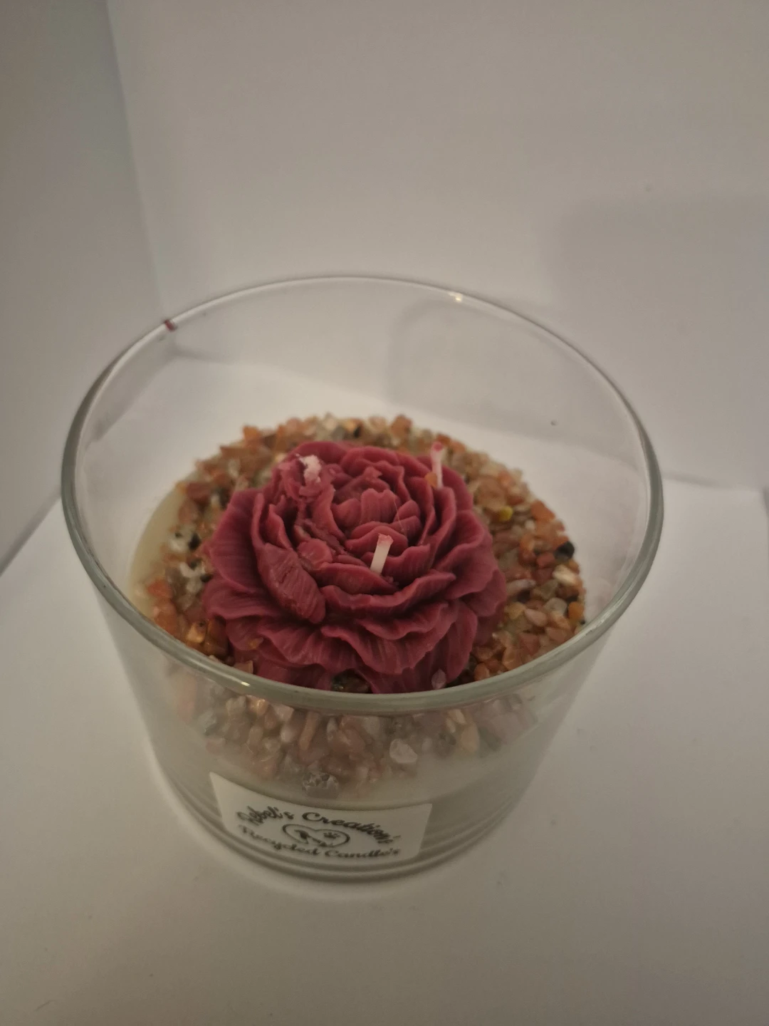 Rose Scented Candle in Glass Jar - photo 3