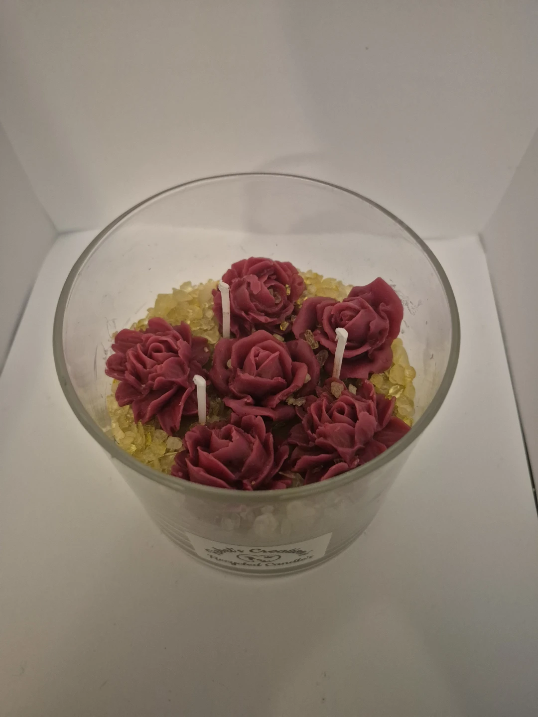Rose Scented Candle in Glass Jar - photo 5