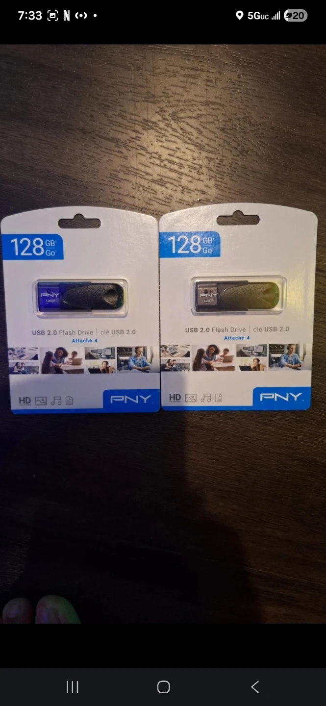 PNY 128GB USB 2.0 Flash Drives (2 Pack)⚽