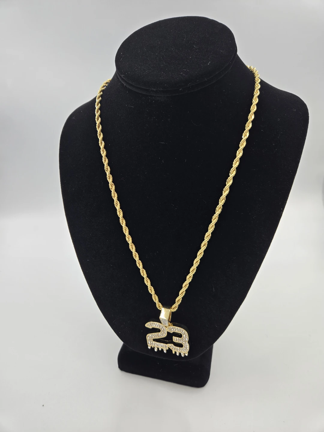 Gold plated Chain with "23" Pendant