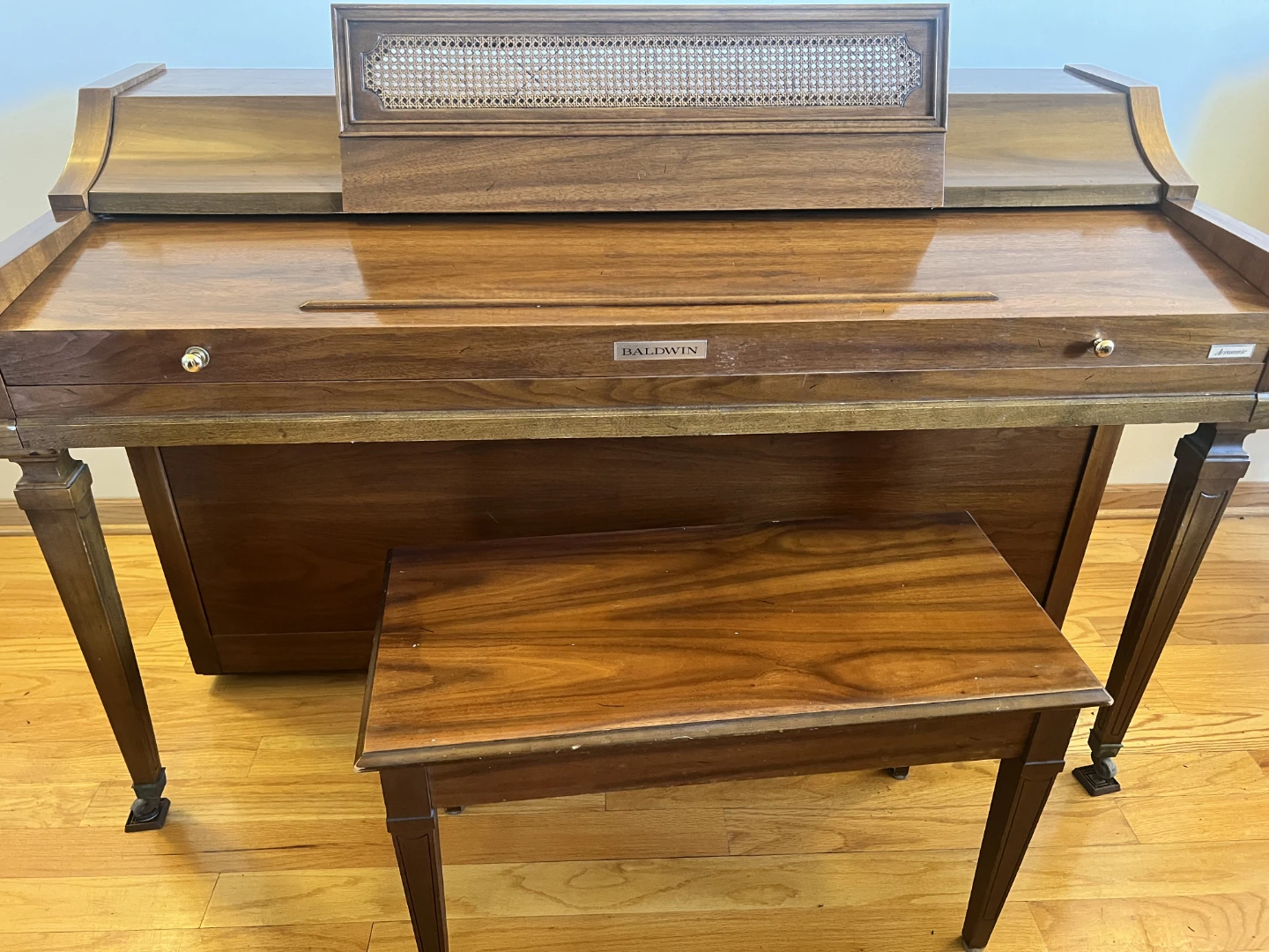 1968 Baldwin Acrosonic Piano with Bench