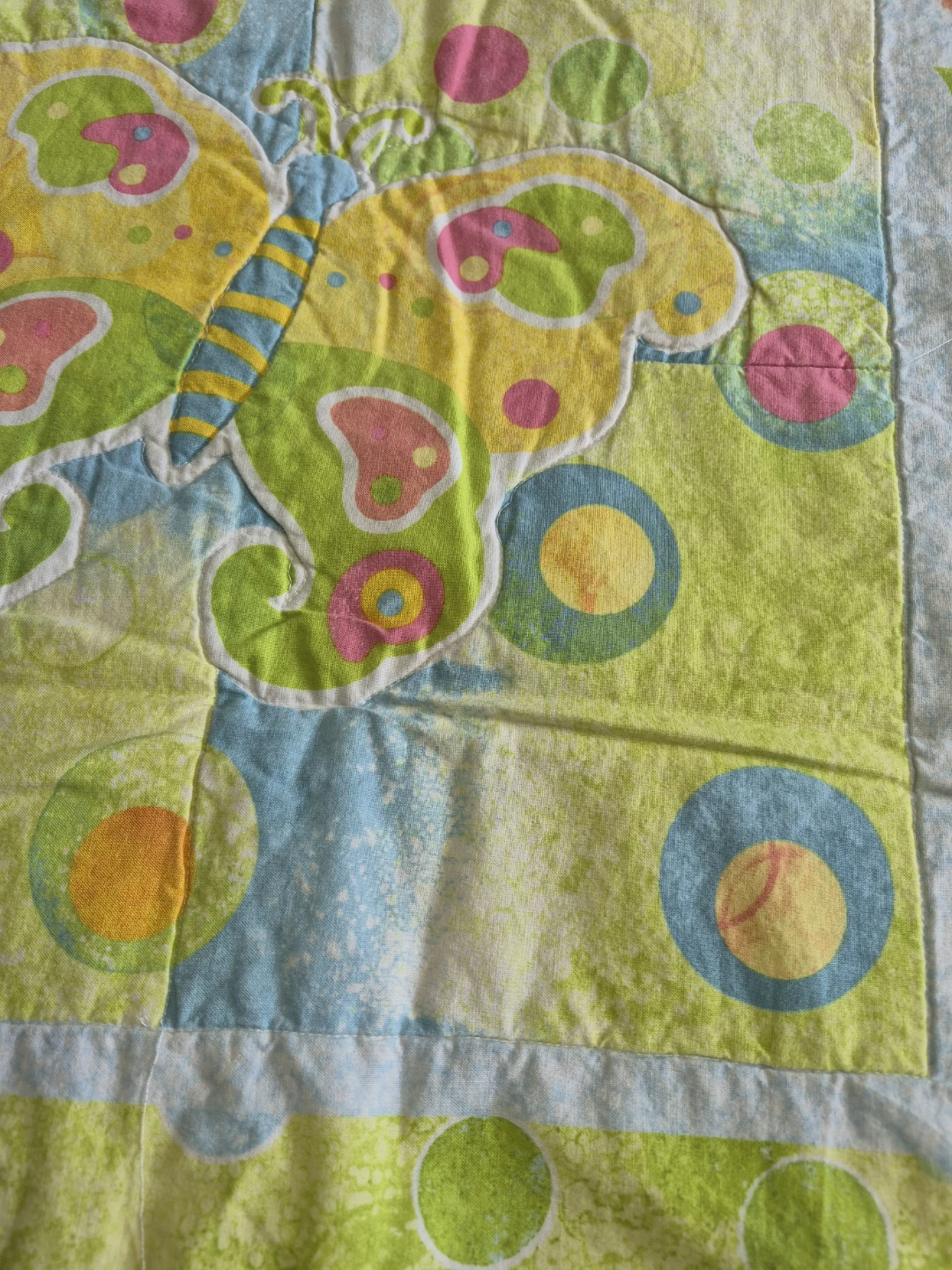 Beautiful Handmade Quilted 50" x 34" Throw Blanket - photo 2