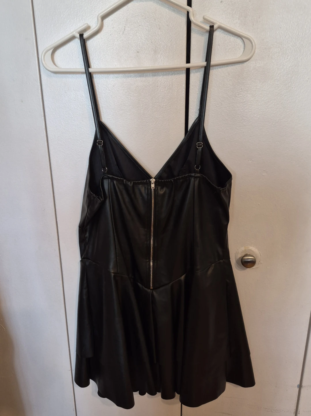 Black Faux Leather Dress (worn once) - photo 2