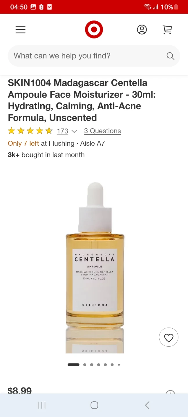 SKIN1004 Madagascar Centella Ampoule Face Moisturizer - 30ml