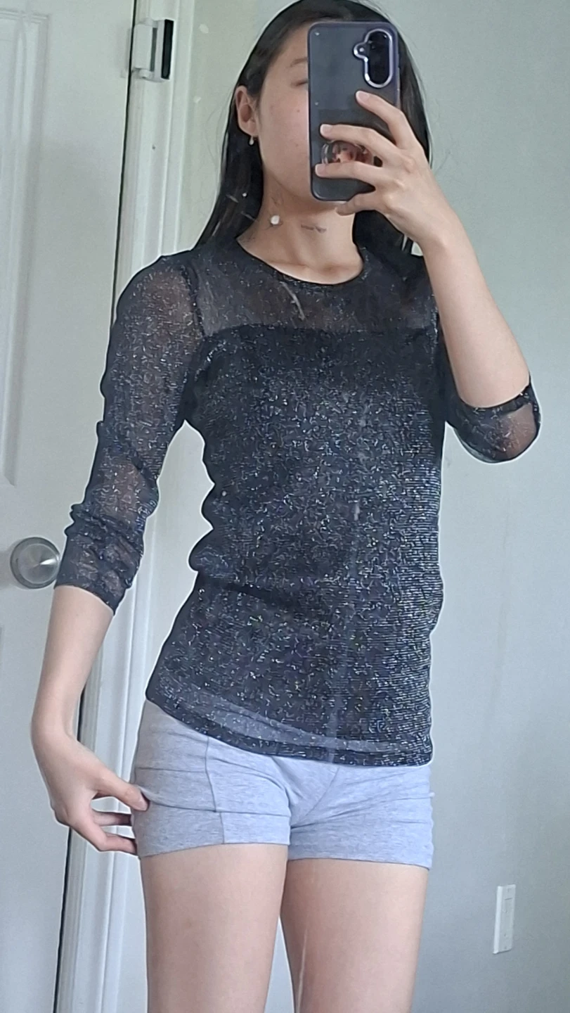 Mesh Sparkle Top - XS - photo 4