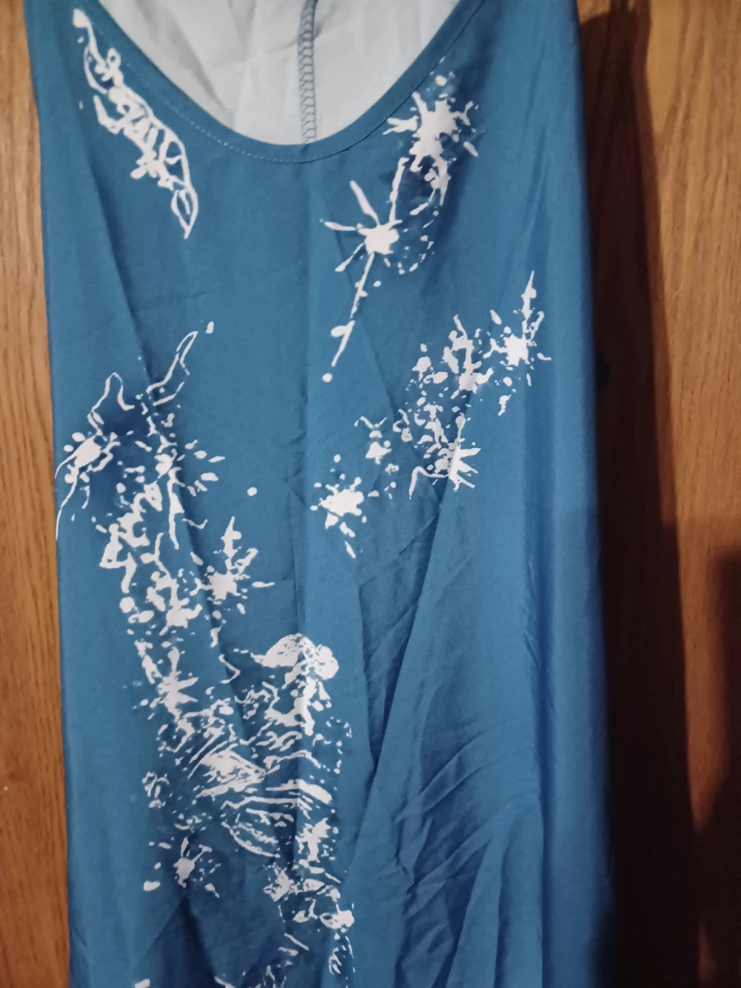 Women's Blue Ombre Maxi Dress with Sheer Kimono - photo 3