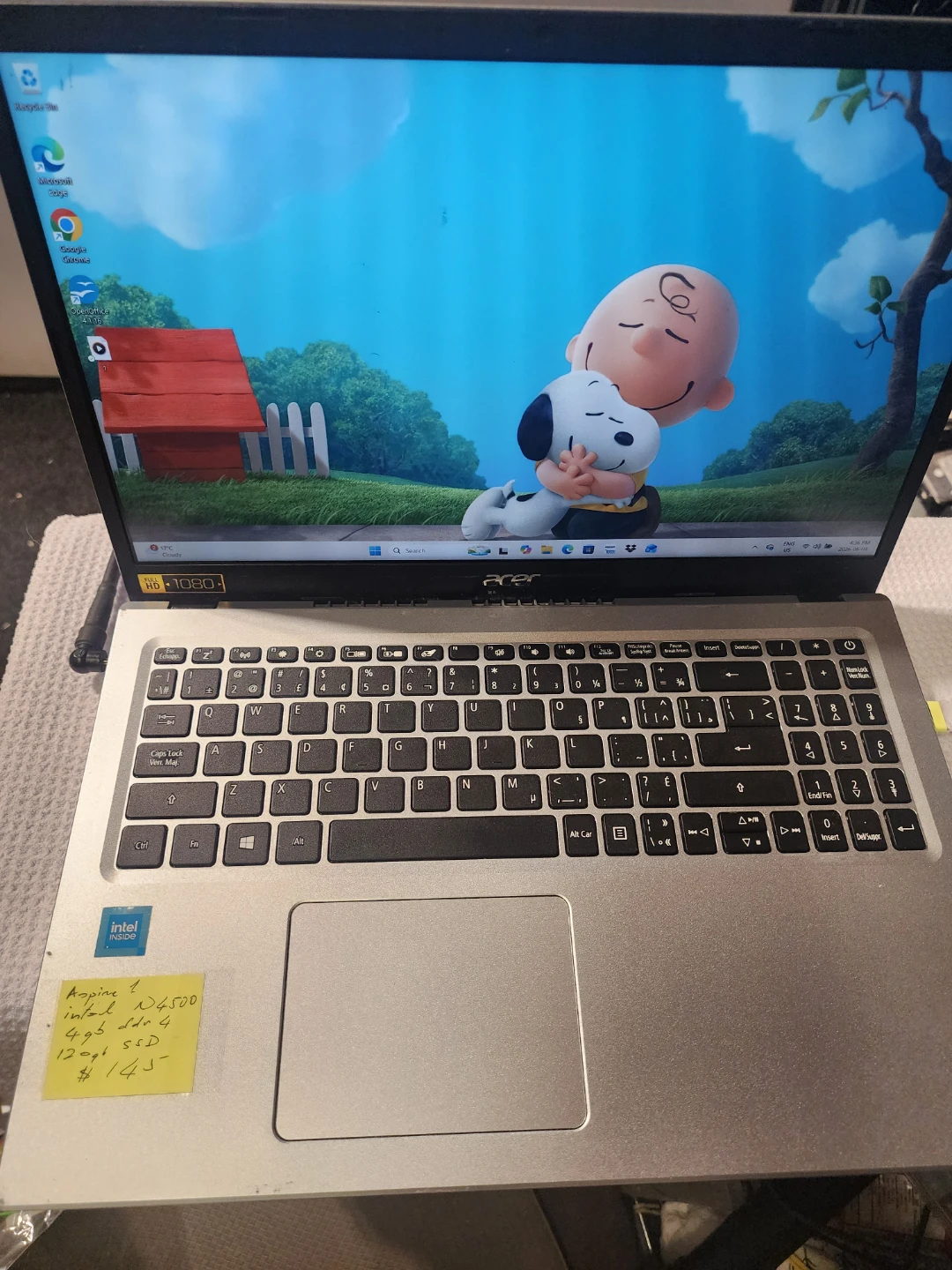 Acer Aspire 1 15"6 screen