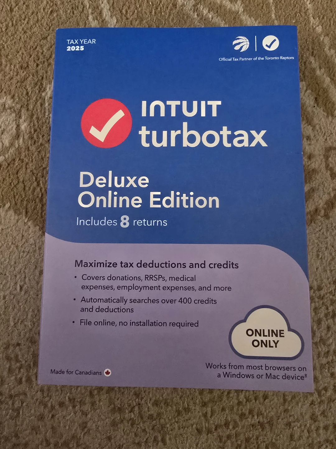 Intuit TurboTax Deluxe Online Edition 2025