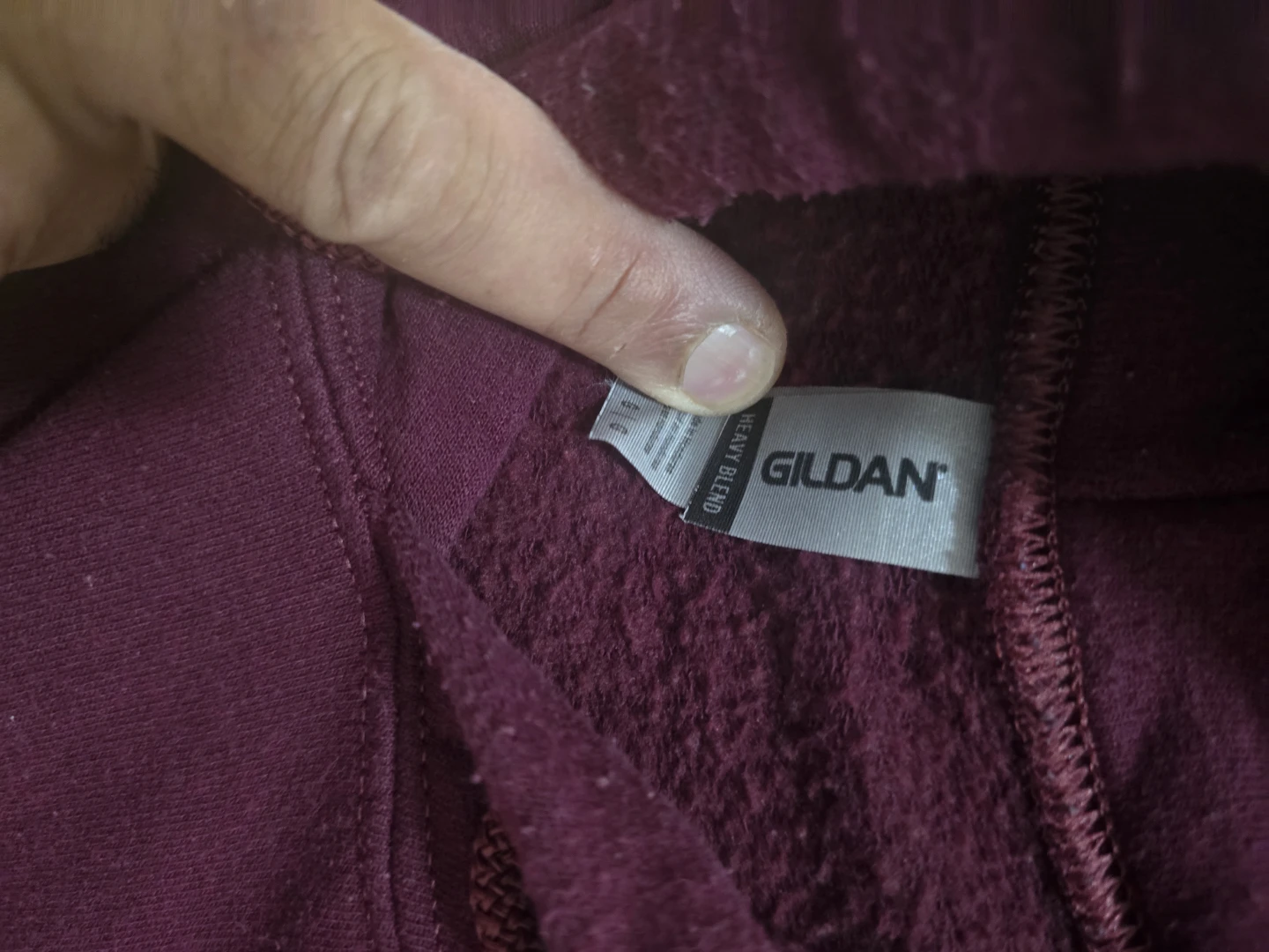 Gildan Heavy Blend Hoodie - Burgundy - photo 2
