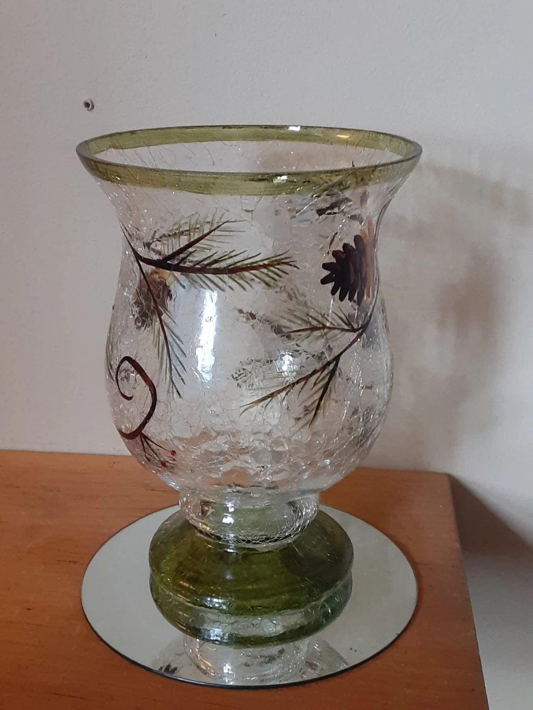 Vintage Glass hurricane vase - photo 2