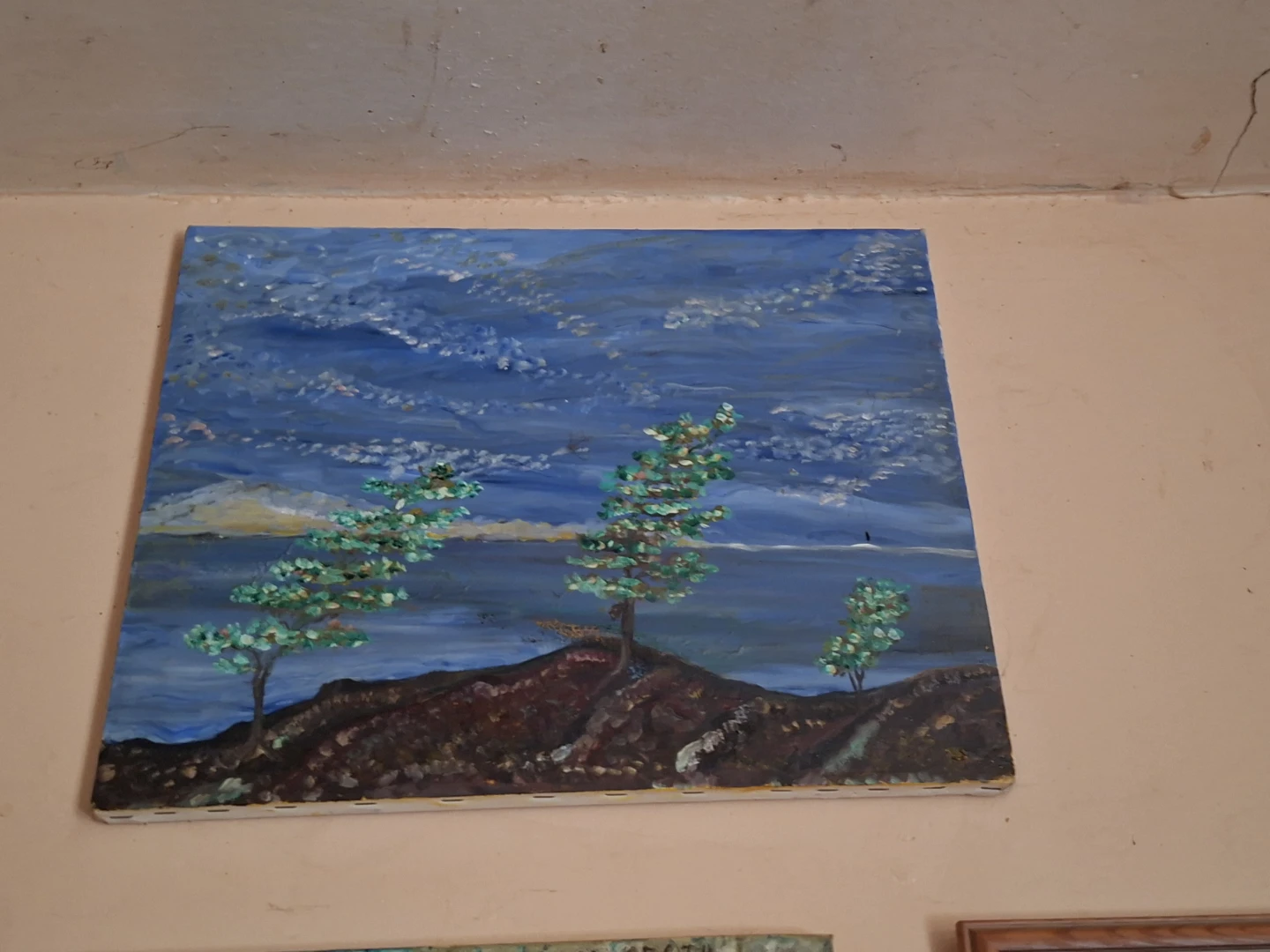 SILENCE OF THE  NIGHT- Original Acrylic Painting - Landscape