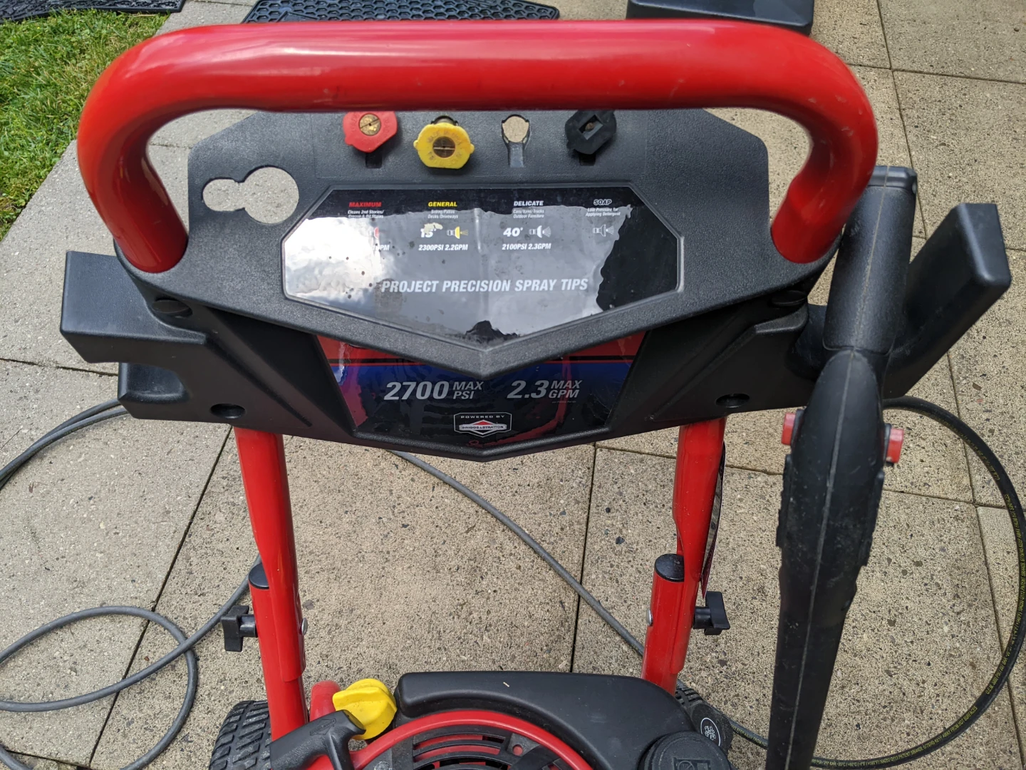 Troy-Bilt Gas Pressure Washer - 2700 PSI / 2.3 GPM - Excellent - photo 5