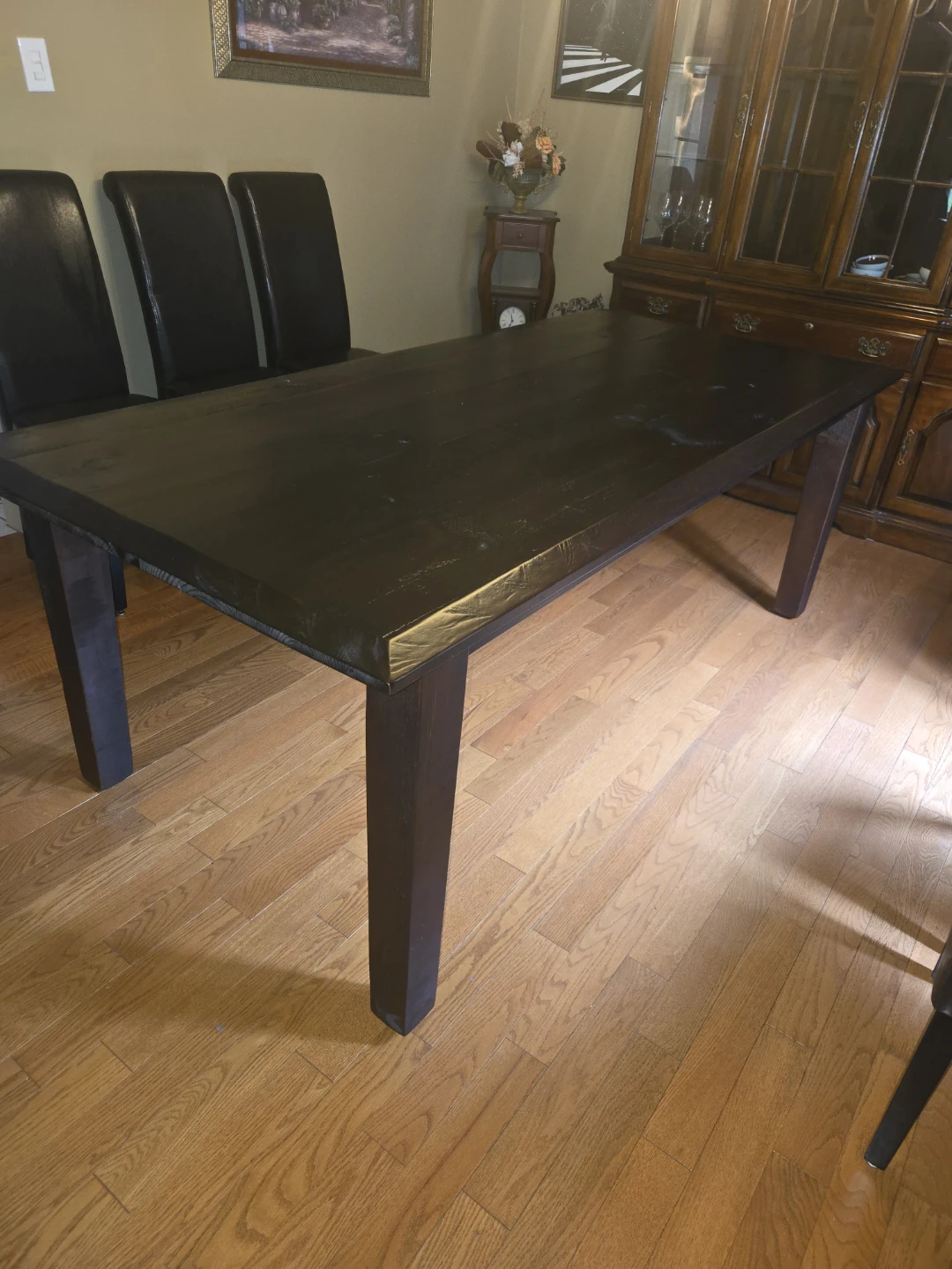 Dark Wood Dining Table