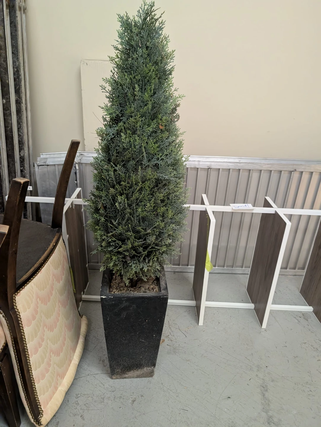 Artificial Topiary Tree in Black Planter