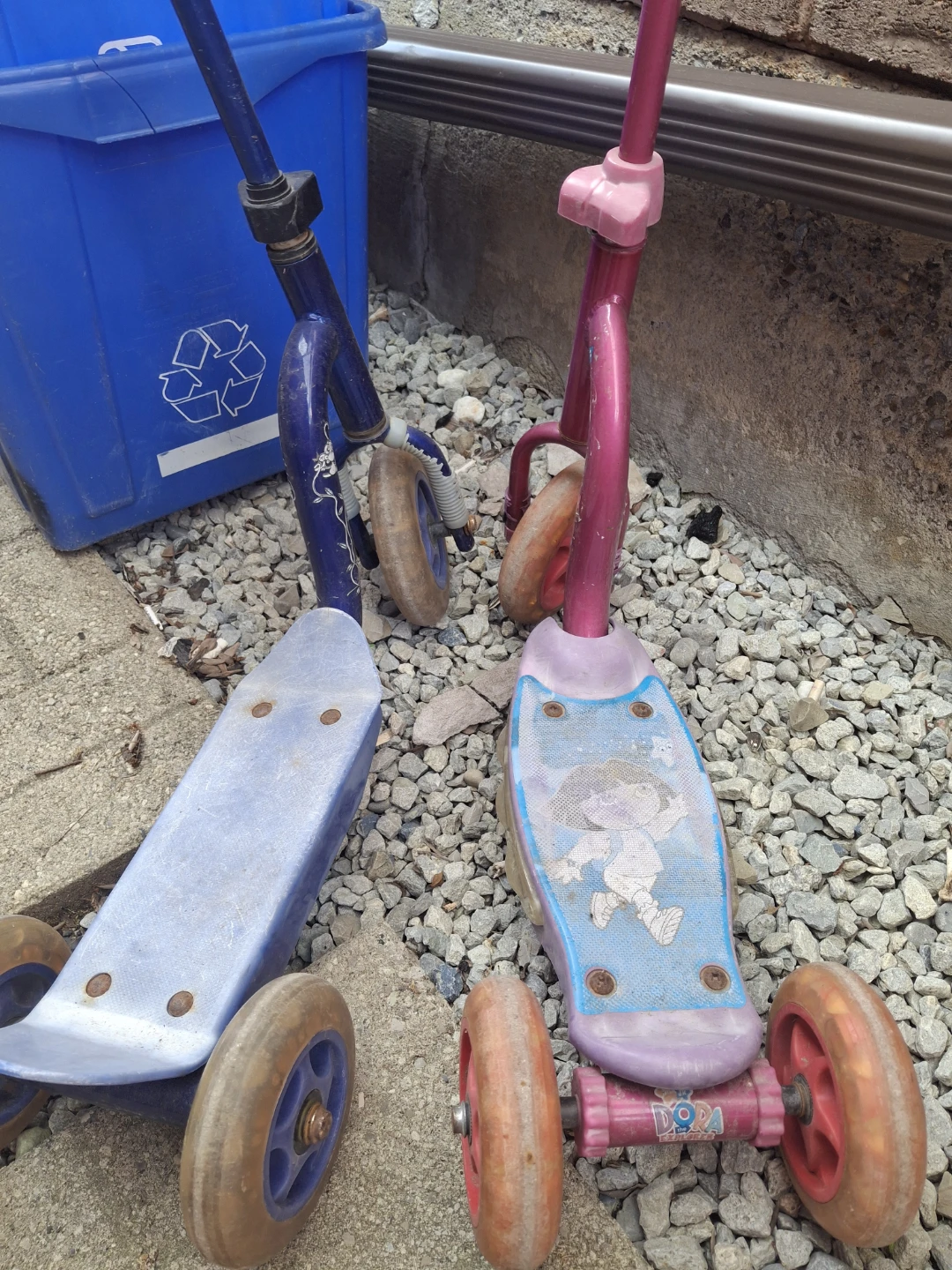 Kids Scooters - Blue and Pink