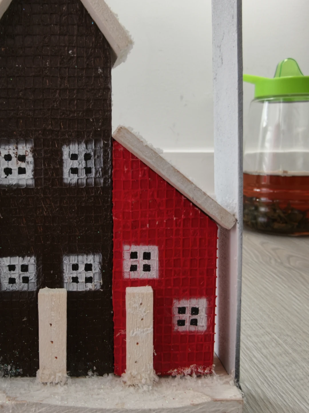 Wooden Christmas Village Houses with Tree Decoration - photo 5
