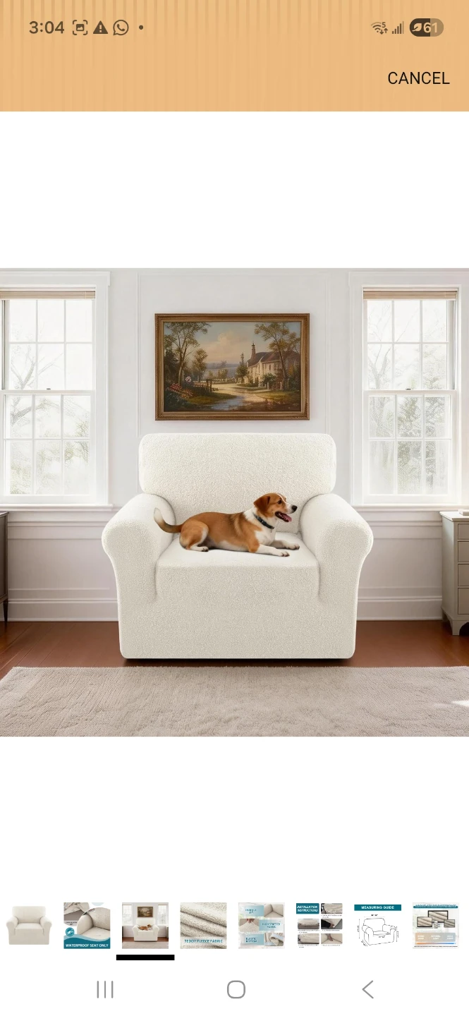 Waterproof Teddy Fleece Sofa Cover for Armchair - photo 2