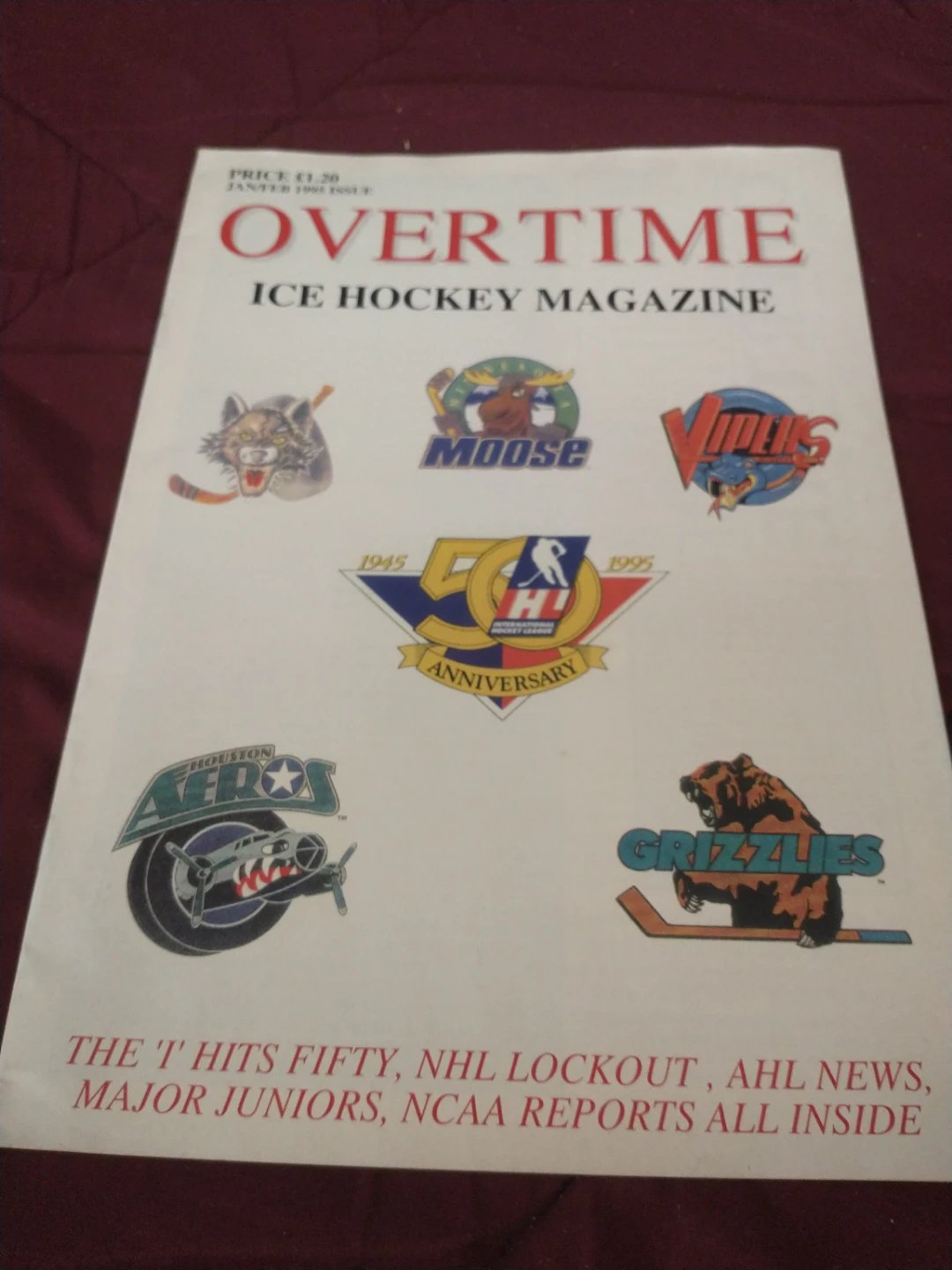 Overtime Ice Hockey Magazine January 1995