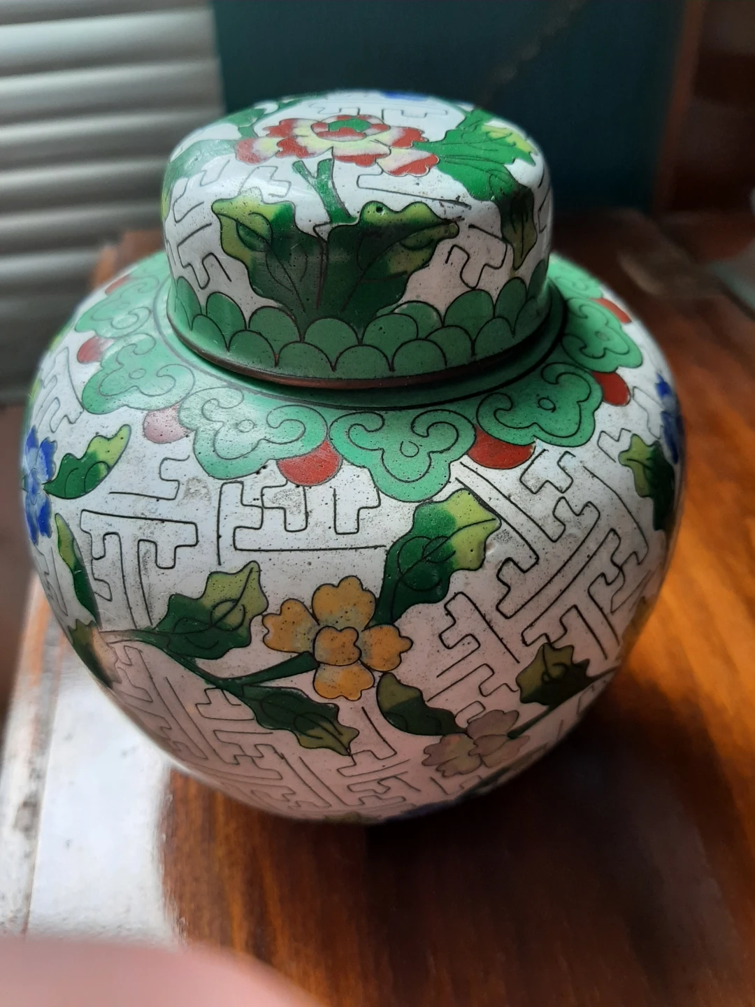 Cloisonné Ginger Jar with Lid - photo 2