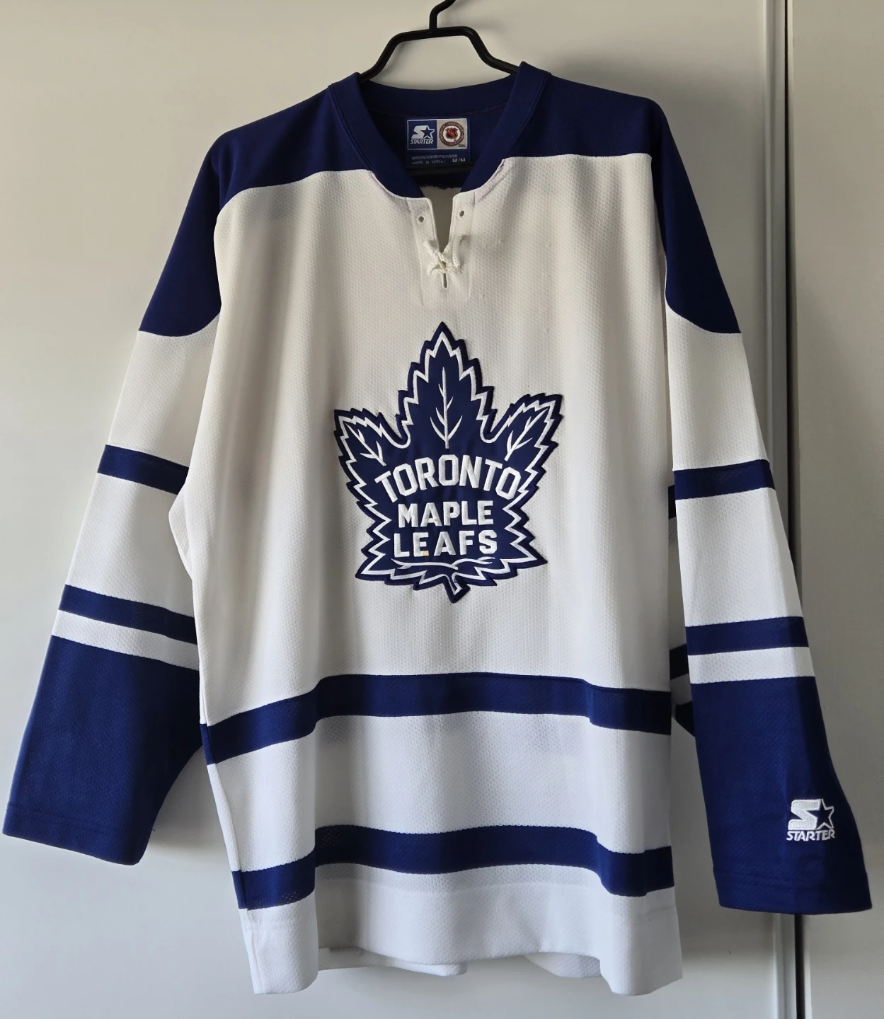 1990's Starter Maple Leaf Jersey, Med. Ex. Cond.