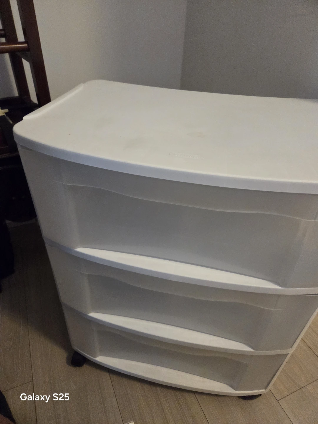 White 3-Drawer Plastic Storage Unit - photo 5