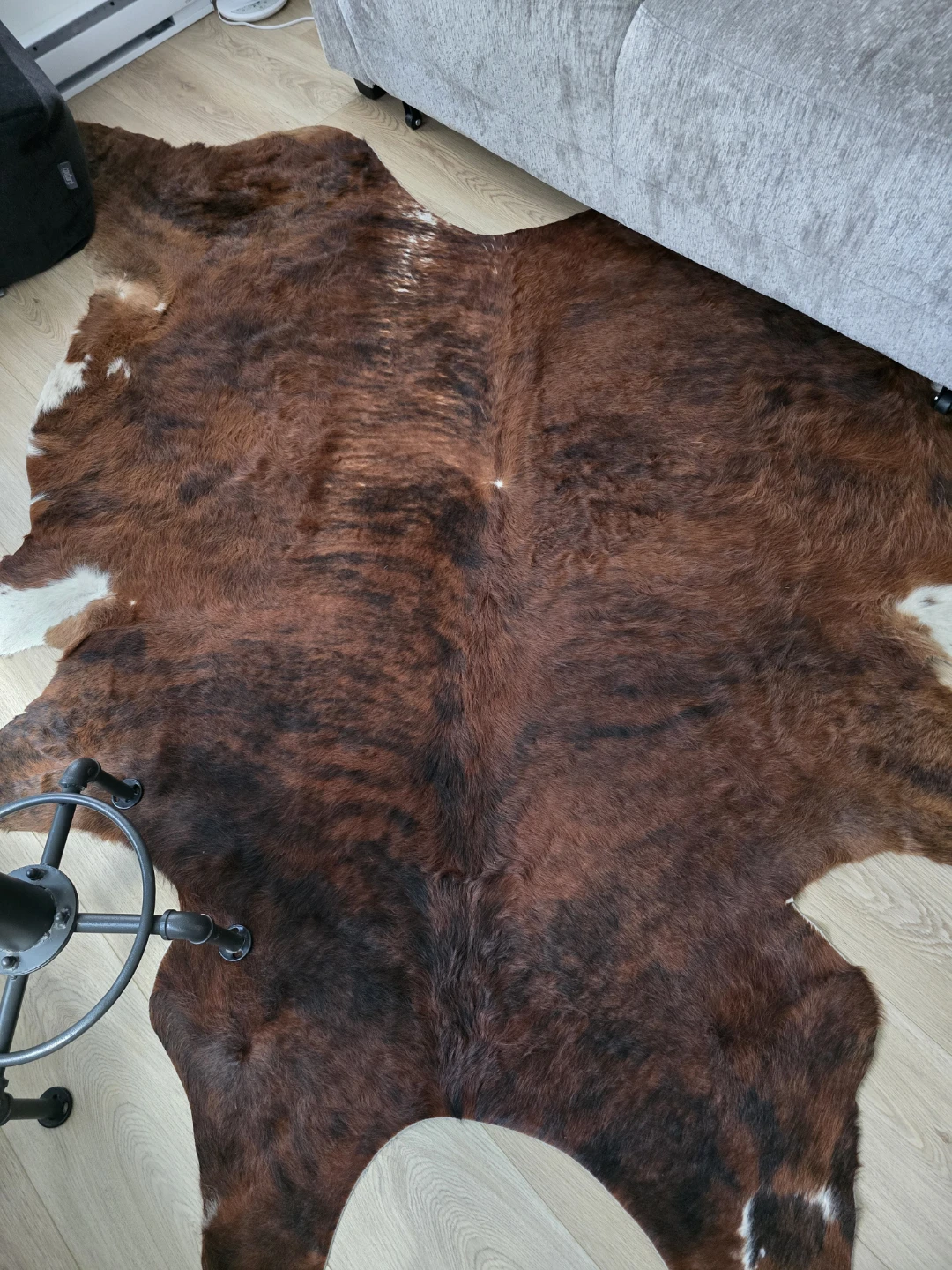 GORGEOUS AUTHENTIC BRAZILIAN COW HIDE AREA RUG