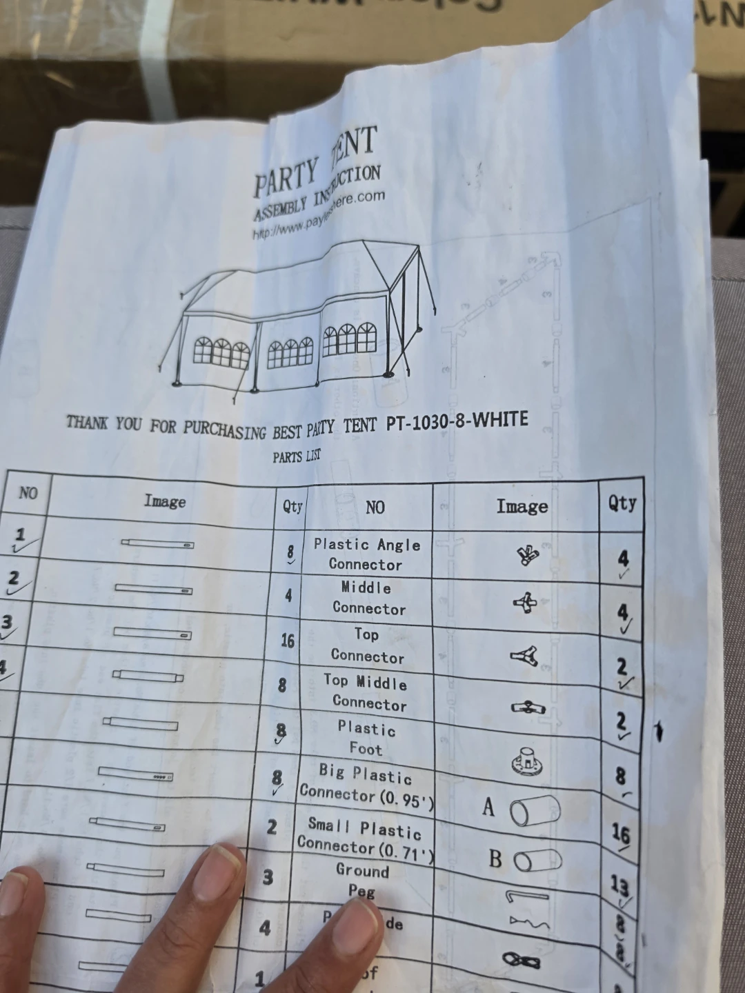 White Party Tent PT-1030-8 - photo 5
