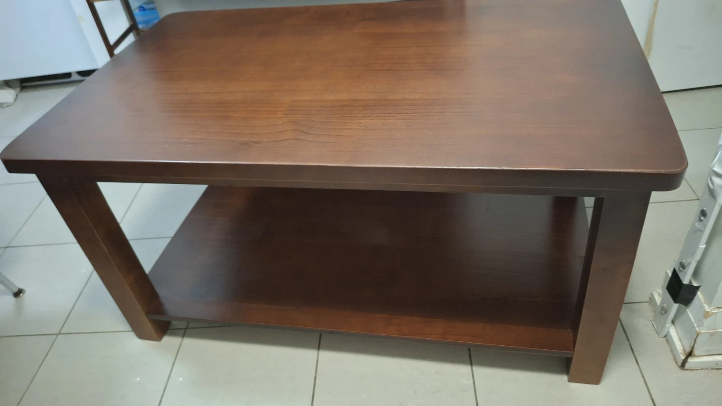 Wooden Coffee Table with Shelf ⚽️ - photo 2