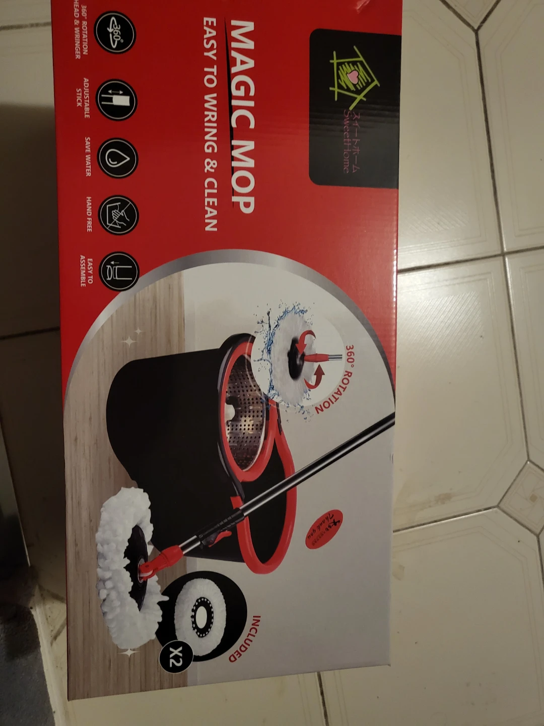 Magic Mop with 2 Extra Mops