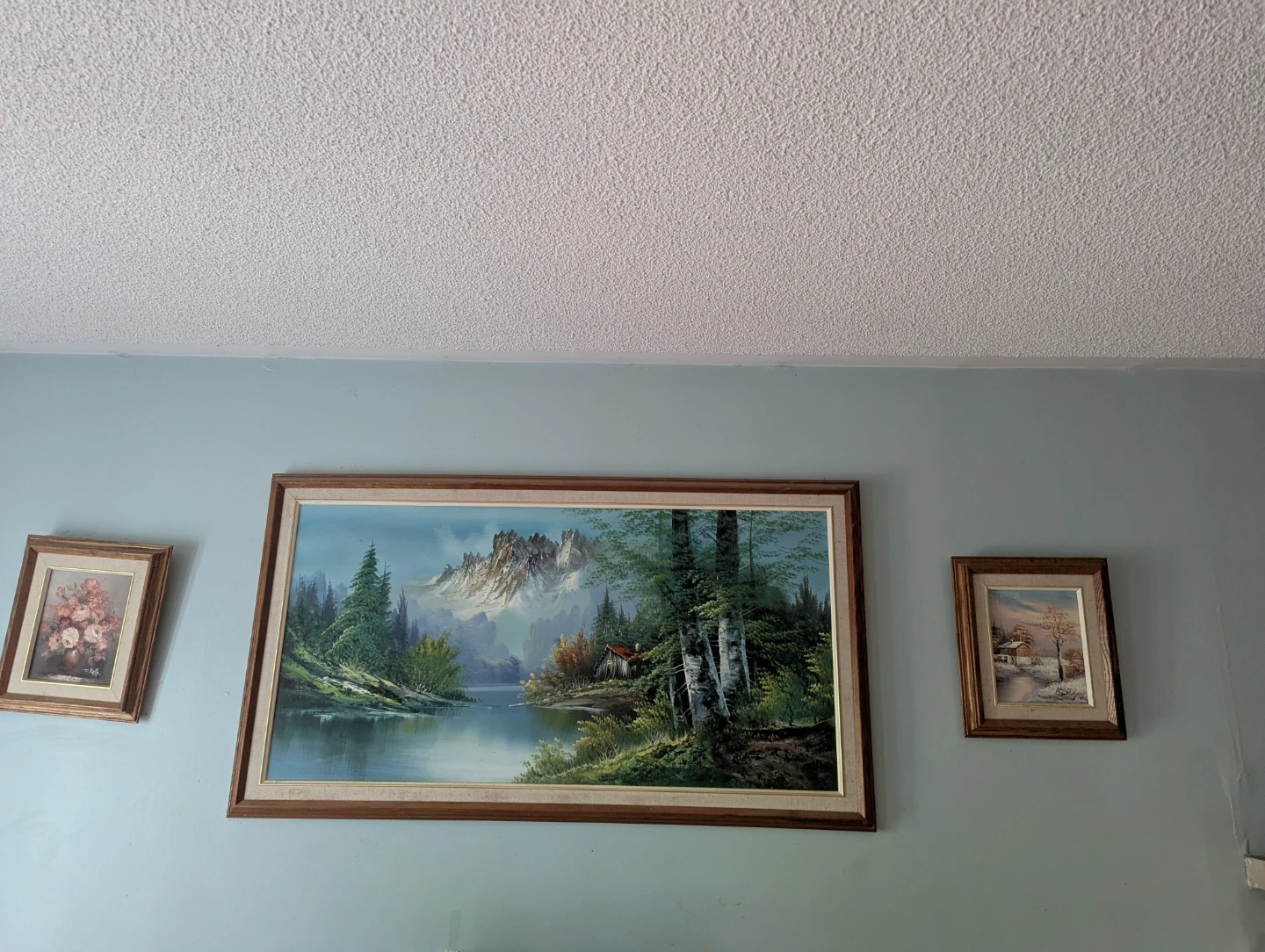 Framed Landscape Oil Painting