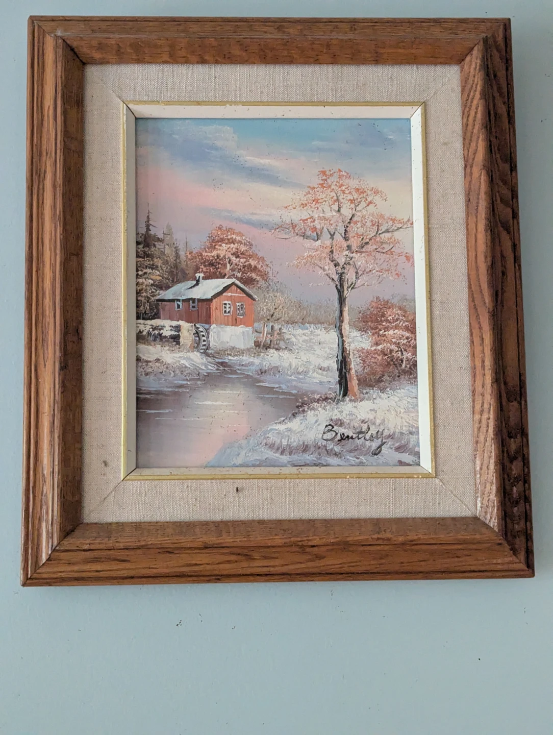 Framed Landscape Oil Painting - photo 3